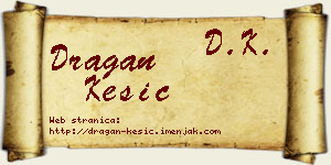 Dragan Kesić vizit kartica